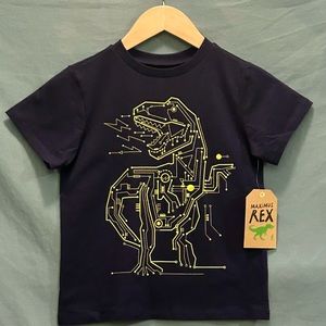Maximus Rex Boys Robot T-Rex T-Shirt - Size 6